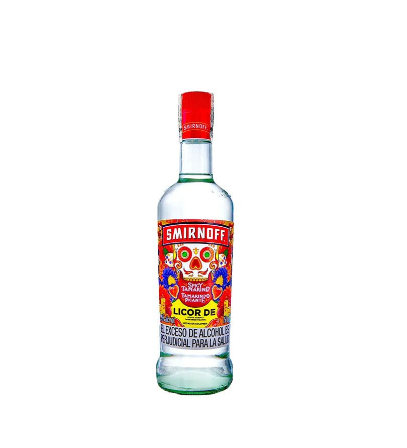 Botella de licor de vodka Smirnoff Spicy Tamarindo de 750 ml