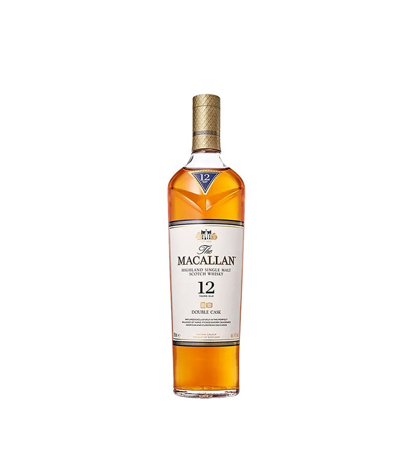 Botella de Whisky The Macallan Double Cask 12 Años de 700 ml con etiqueta clara