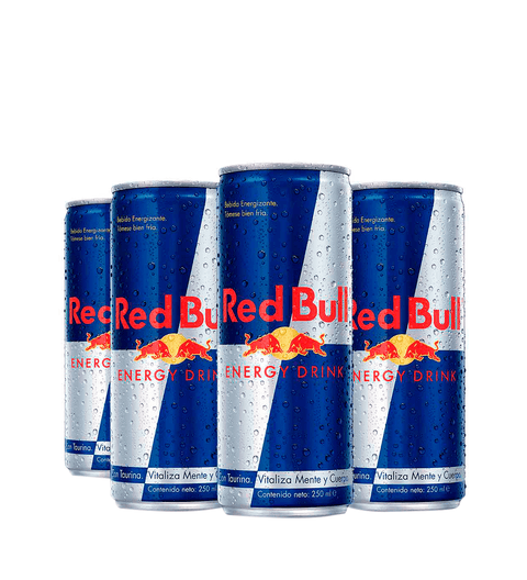 4 Pack Bebida Energizante Red Bull - 250cc - Licores Medellín