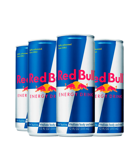 4 Pack Bebida Energizante Red Bull Grande - 355cc - Licores Medellín