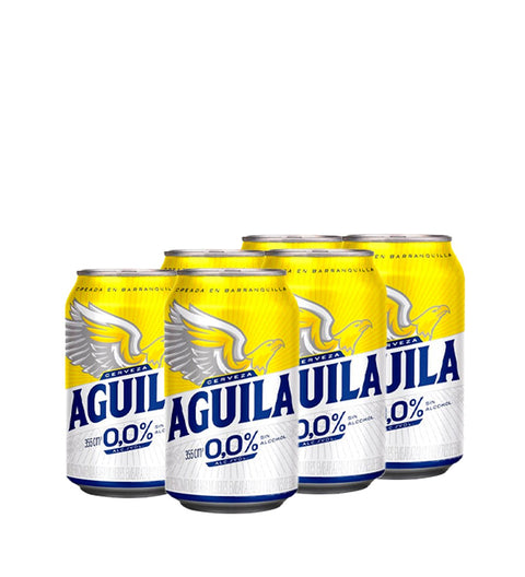 6 Pack Cerveza Aguila Cero - 330cc - Licores Medellín