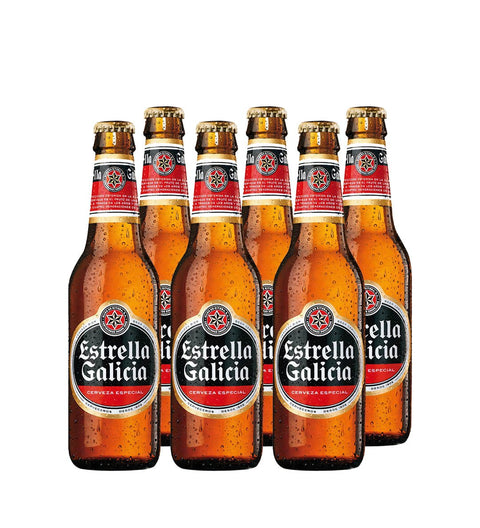 6 Pack Cerveza Estrella Galicia - 330cc - Licores Medellín