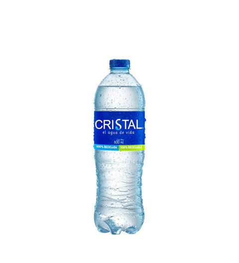 Agua Cristal Botella - 600ml - Licores Medellín