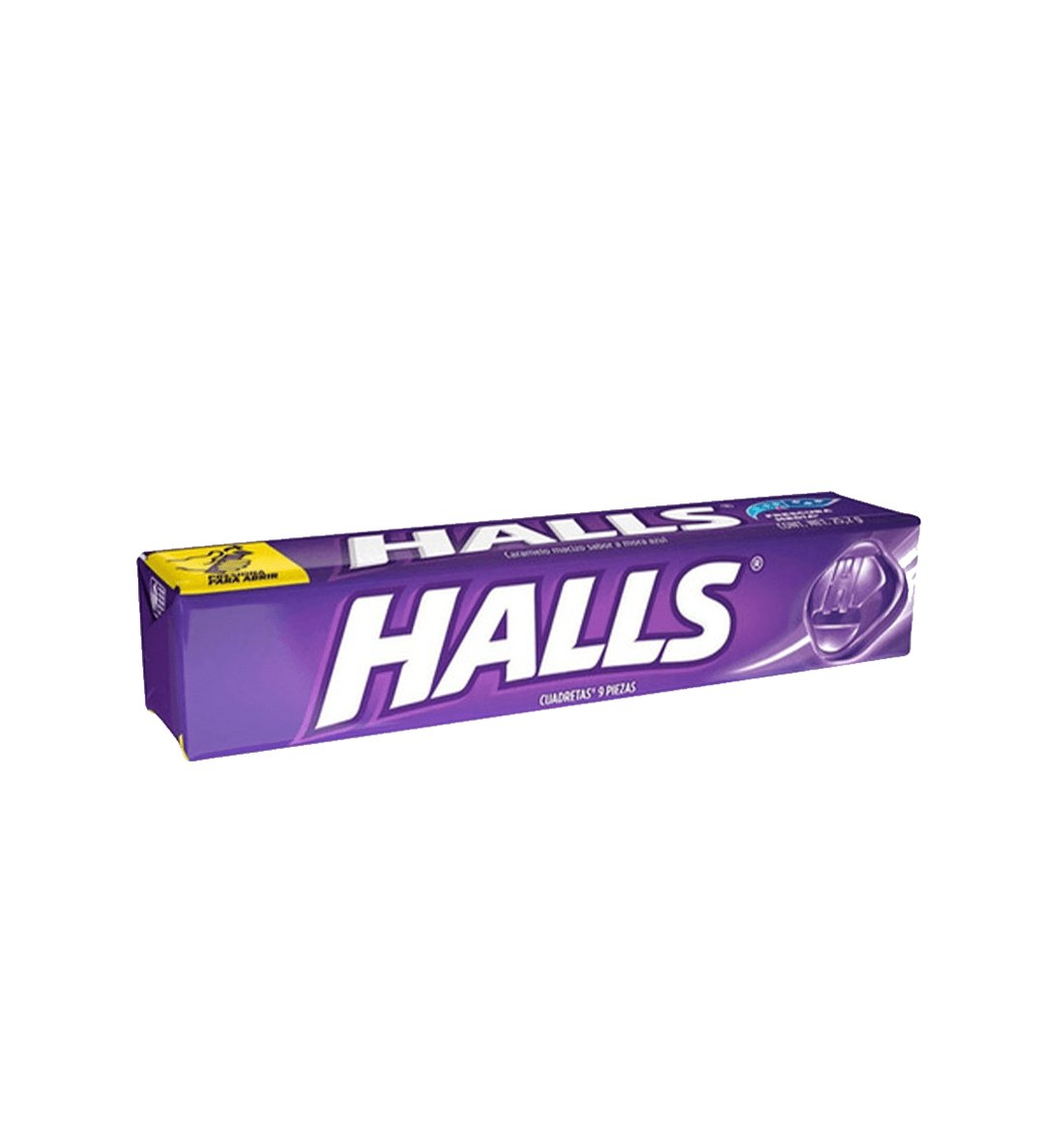 Caramelo Halls Barra Mora Azul - 9und - Licores Medellín