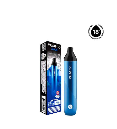 Vaper Desechable Vuse Go Max Blueberry Ice - 1500 Puff - Licores Medellín