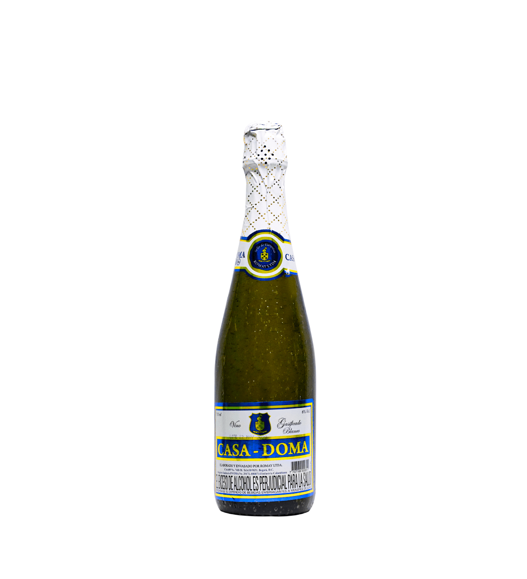Vino Espumoso Casa Doma Brut Botella - 750ml - Licores Medellín